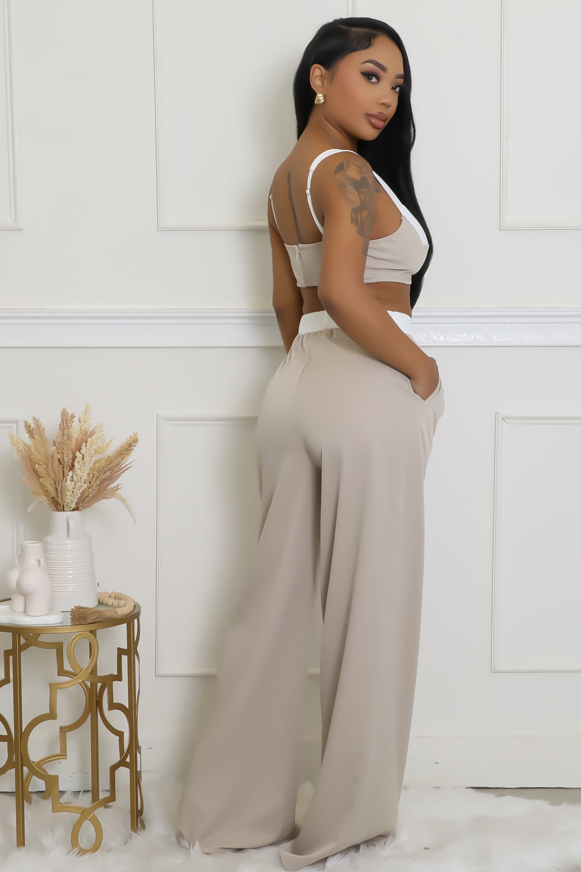 Bianca Two-Tone Pant Set