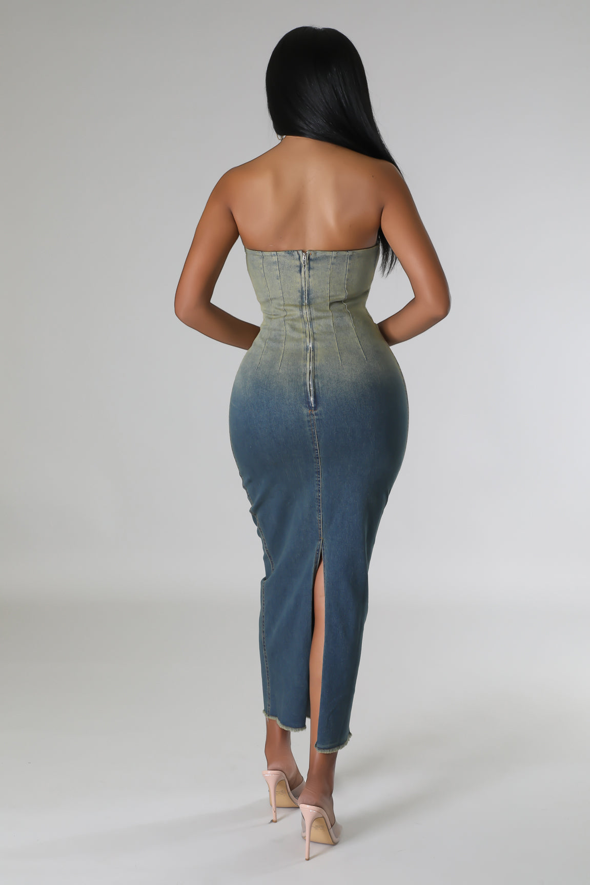 Mia Denim Tube Dress