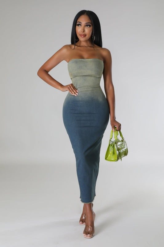 Mia Denim Tube Dress