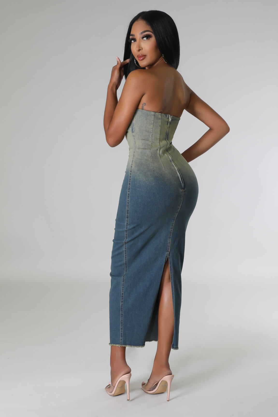 Mia Denim Tube Dress