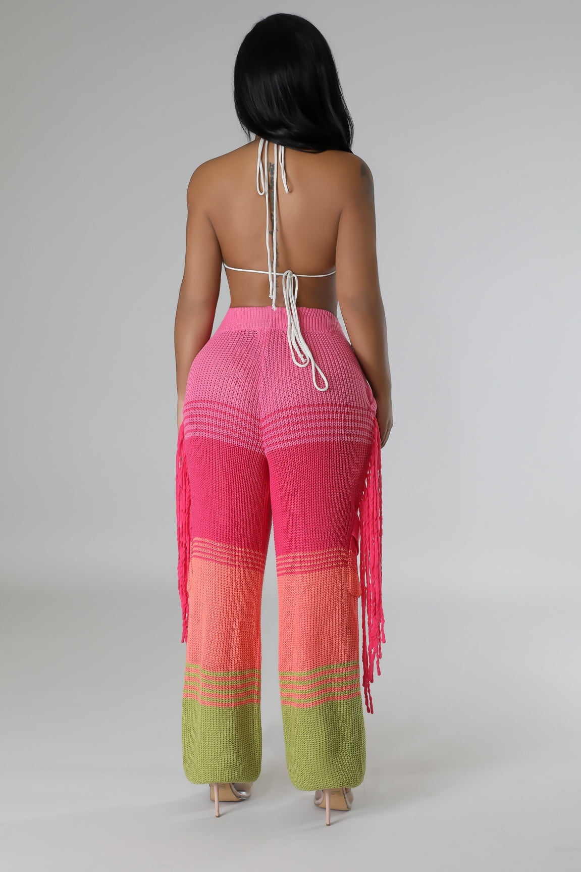 Solange Crochet Fringe Pants