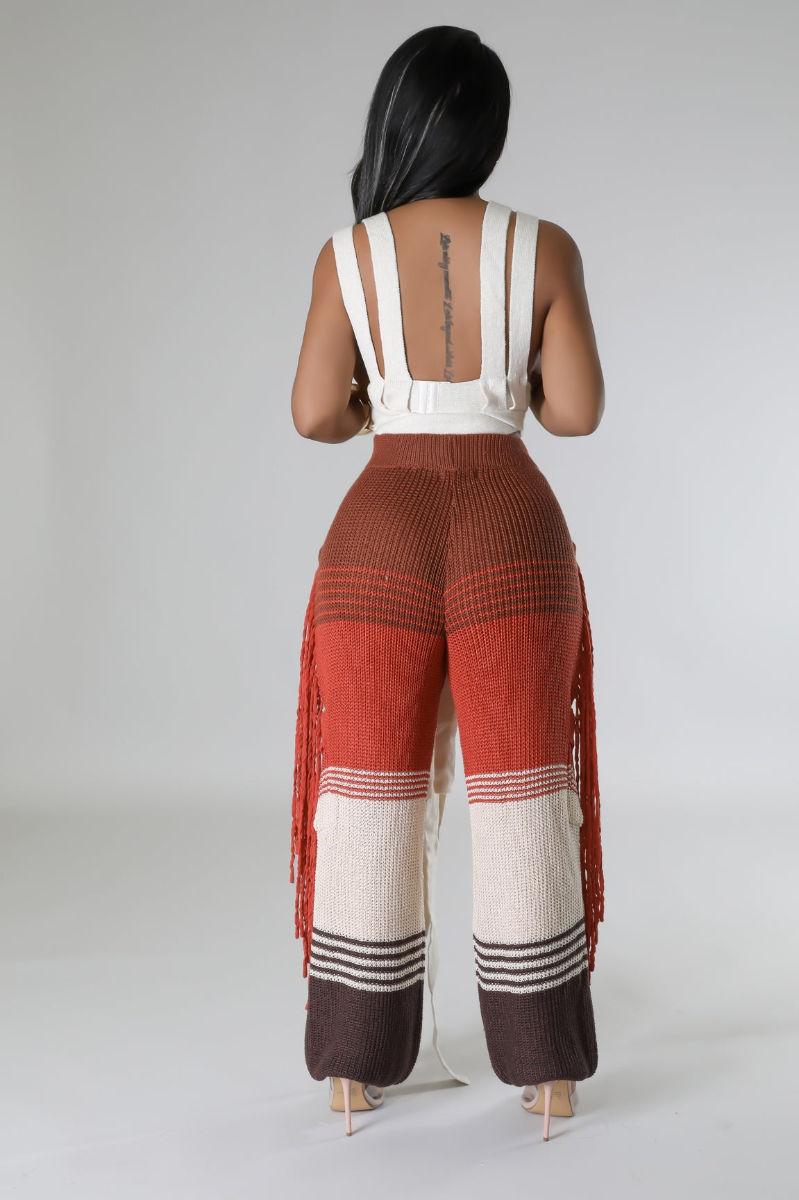 Solange Crochet Fringe Pants