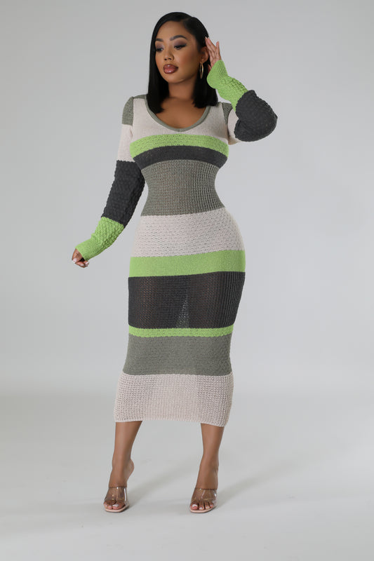 Zoe Crochet V-Neck Dress